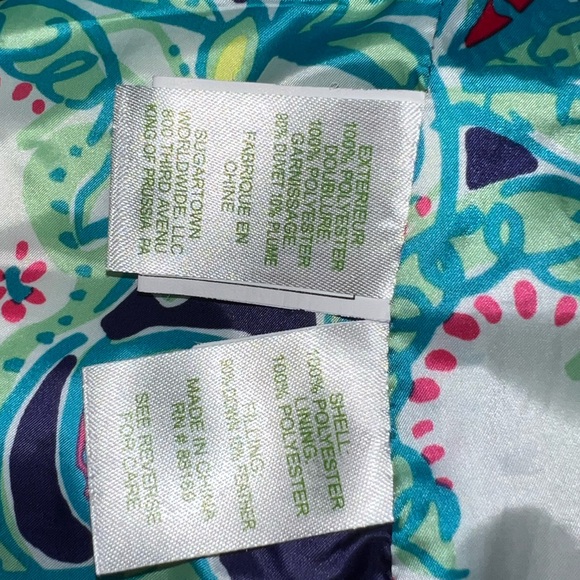 Lilly Pulitzer Women’s White Full Zip Down Puffer Vest Size Medium - Picture 4 of 4